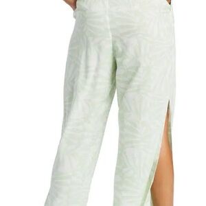ROXY  Tropical Rhythm Slit Hem Wide Leg Pants - Seacrest Hot Tropics Large